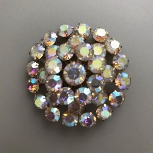 SALE • AURORA BOREALIS Vintage Brooch